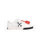 Sneakers OFF WHITE, White Vulc Low Leather Sneakers with Emblem - OMIA293C99LEA0020110