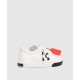 Sneakers OFF WHITE, White Vulc Low Leather Sneakers with Emblem - OMIA293C99LEA0020110