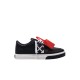 Snekarrs OFF WHITE, Black leather sneakers with logo - OMIA293C99LEA0021001