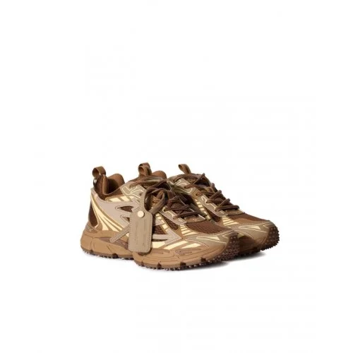 Sneakers OFF WHITE, Be Right Back Sneakers, Brown