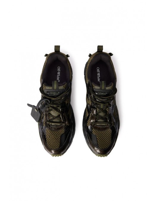 Sneakers OFF WHITE, Be Right Back Sneakers, Dark Green - OMIA295F25FAB0036310