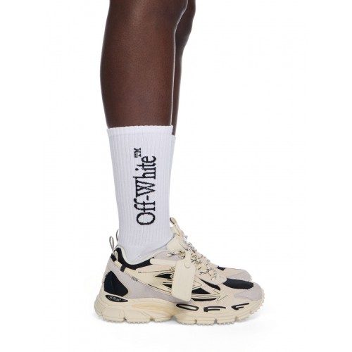 Sneakers OFF WHITE, Be Right Back Sneakers, Black and White