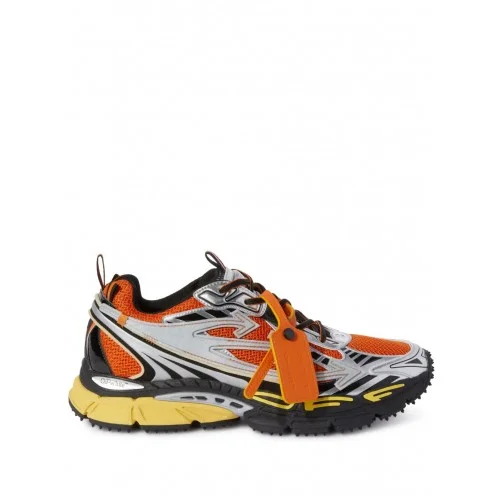 Sneakers OFF WHITE, Be Right Back, Orange Details, Grey