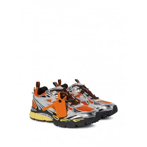 Sneakers OFF WHITE, Be Right Back, Orange Details, Grey