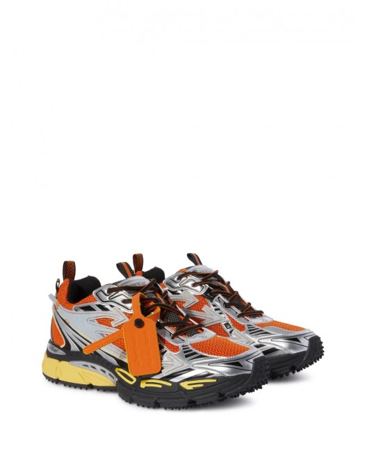 Sneakers OFF WHITE, Be Right Back, Orange Details, Grey - OMIA295S25FAB0017225