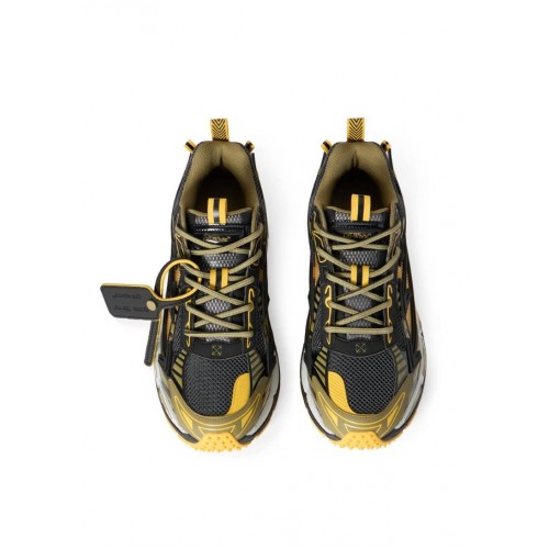 Sneakers OFF WHITE, Be Right Back Sneakers, Black and Yellow