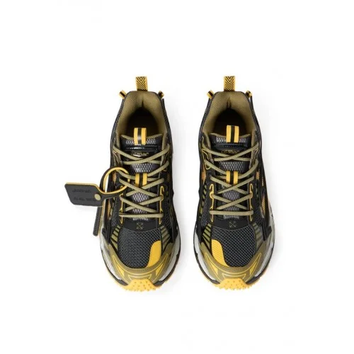 Sneakers OFF WHITE, Be Right Back Sneakers, Black and Yellow