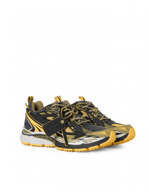 Sneakers OFF WHITE, Be Right Back Sneakers, Black and Yellow - OMIA295S26FAB0021016