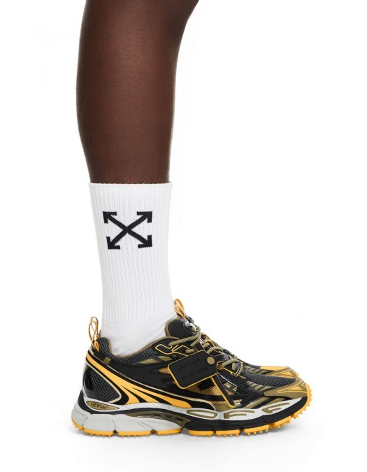 Sneakers OFF WHITE, Be Right Back Sneakers, Black and Yellow - OMIA295S26FAB0021016