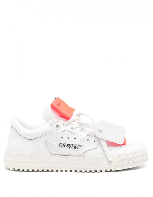 Sneakers OFF WHITE, 3.0 Off Court, Low Top, Orange Details, Men, Arctic White - OMIA29KC99LEA0010120