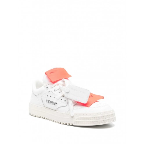 Sneakers OFF WHITE, 3.0 Off Court, Low Top, Orange Details, Men, Arctic White Sneakers OFF WHITE, 3.0 Off Court, Low Top, Orange Details, Men, Arctic White
