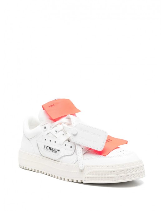 Sneakers OFF WHITE, 3.0 Off Court, Low Top, Orange Details, Men, Arctic White - OMIA29KC99LEA0010120