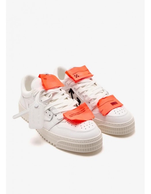 Sneakers OFF WHITE, 3.0 Off Court, Low Top, Orange Details, Men, Arctic White - OMIA29KC99LEA0010120