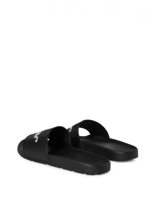 Papuci OFF WHITE, Bookish Logo Print, Black - OMIU002C99MAT0011001 Papuci OFF WHITE, Bookish Logo Print, Black - OMIU002C99MAT0011001