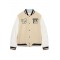 Jacheta OFF WHITE, Star Logo Varsity Jacket, Cream
