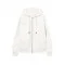 Hanorac OFF WHITE, Royal Team Embroidery Zip Hoodie, White