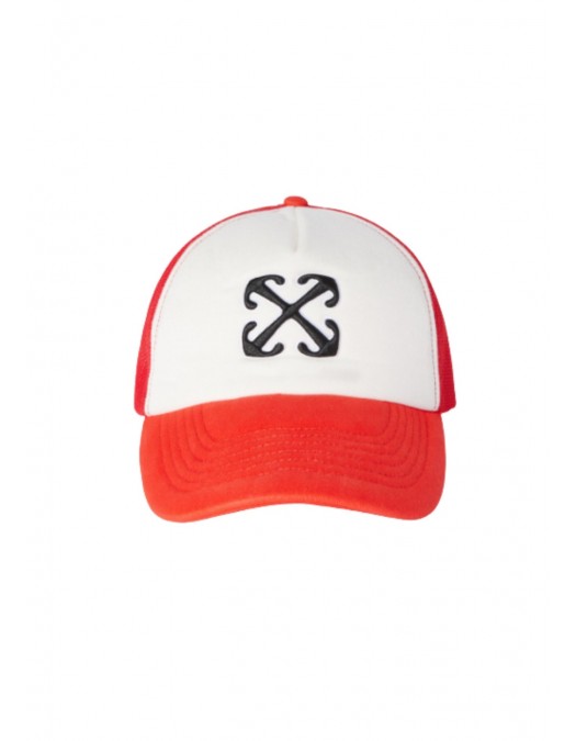 SAPCA OFF-WHITE, Brick Red Arrow Trucker Hat, Rosu - OMLA04BS25FAB0012727