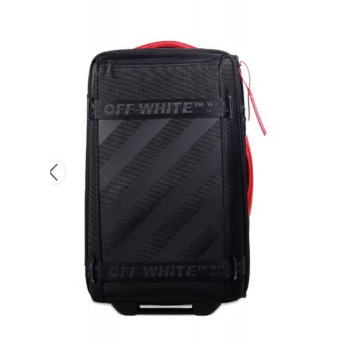 Troler OFF WHITE, Arrows trolley luggage, Black