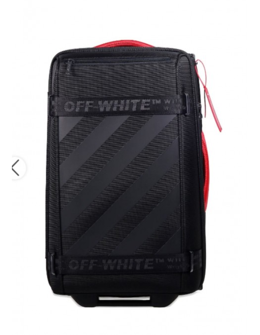 Troler OFF WHITE, Arrows trolley luggage, Black - OMNG004S26FAB0011010