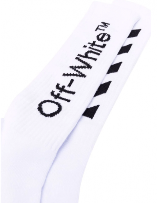 SOSETE OFF WHITE ,Diagonal Stripe Socks - OMRA001F21KNI0030110