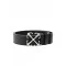 Curea OFF WHITE, Arrow leather belt