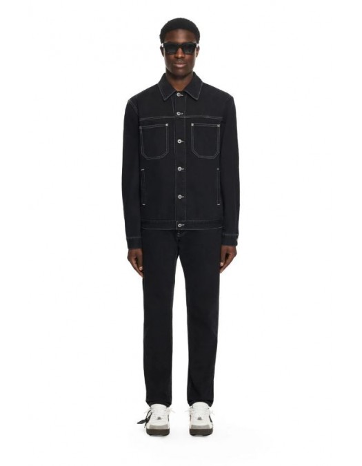 Jeans OFF WHITE, Half Arrow Tapered Jeans, Navy - OMYA175S26DEN00100