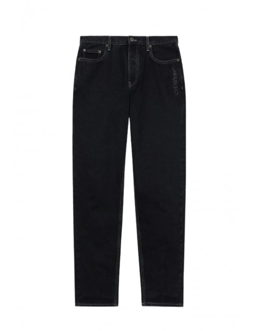 Jeans OFF WHITE, Half Arrow Tapered Jeans, Navy - OMYA175S26DEN00100