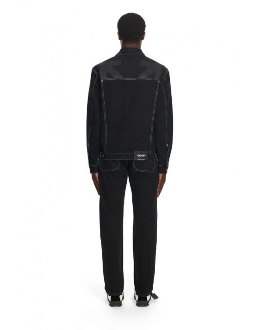 Jeans OFF WHITE, Half Arrow Tapered Jeans, Navy - OMYA175S26DEN00100