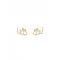 Cercei ELISABETTA FRANCHI, Orecchini Strass Mini Logo-Oro Giallo