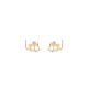 Cercei ELISABETTA FRANCHI, Orecchini Strass Mini Logo-Oro Giallo - OR66A62E2U95