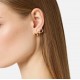 Cercei ELISABETTA FRANCHI, Orecchini Strass Mini Logo-Oro Giallo - OR66A62E2U95