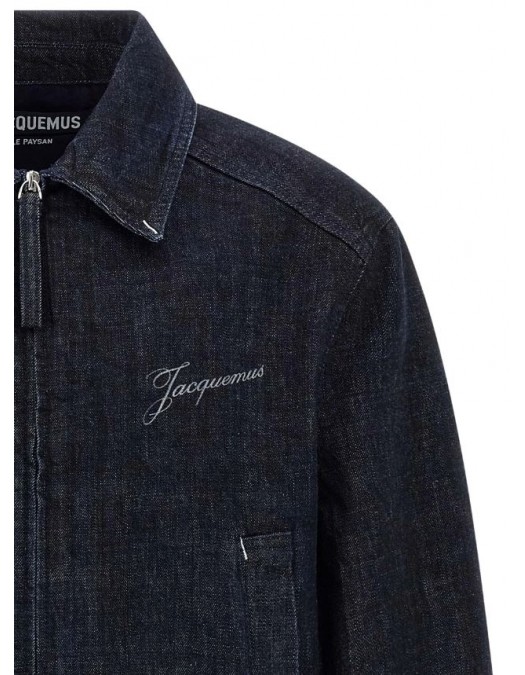 JACHETA JACQUEMUS, The Canevas de-Nîmes denim jacket - OUW00100AD00036390F
