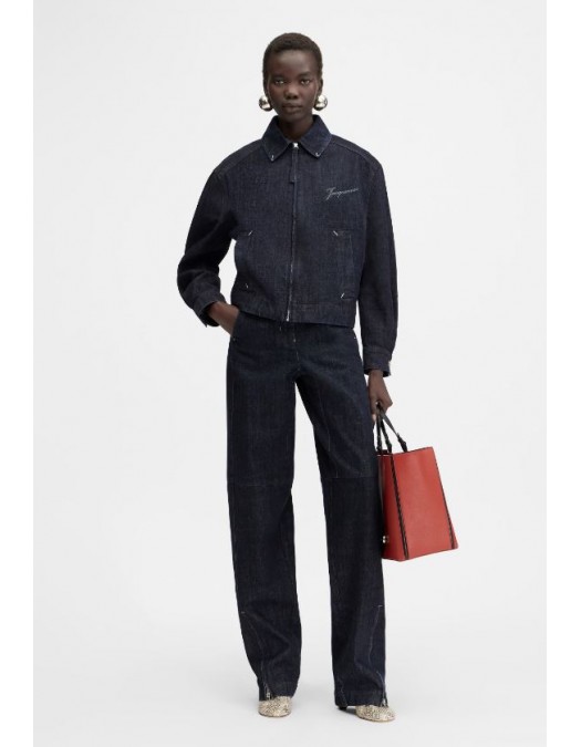 JACHETA JACQUEMUS, The Canevas de-Nîmes denim jacket - OUW00100AD00036390F