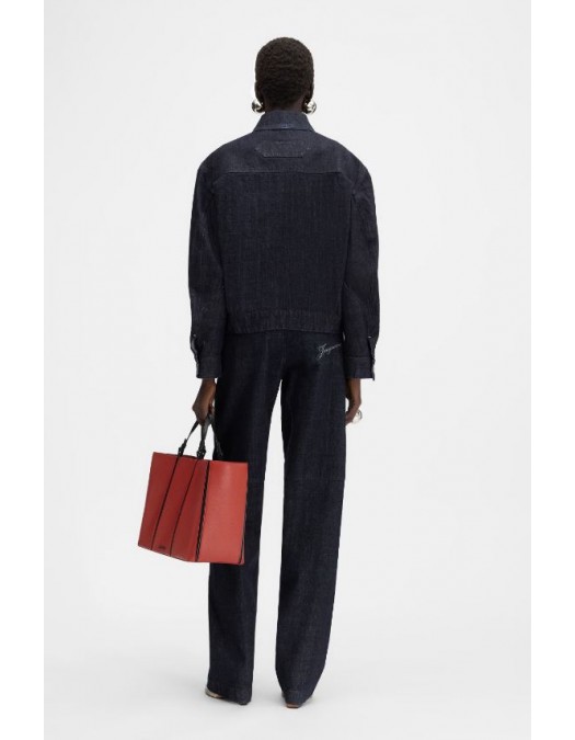 JACHETA JACQUEMUS, The Canevas de-Nîmes denim jacket - OUW00100AD00036390F