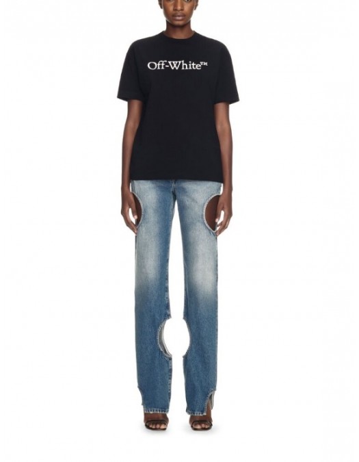 Tricou OFF WHITE with Off-White logo print, Regular - OWAA089C99JER0031001