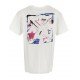 Tricou OFF WHITE, Paint Graphic, Alb - OWAA089F22JER0080184