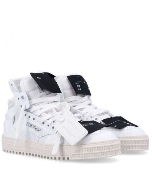 Sneakers OFF WHITE, Off Court 3.0 High Top White, Tag Negru FOR HER - OWIA112C99LEA0050110