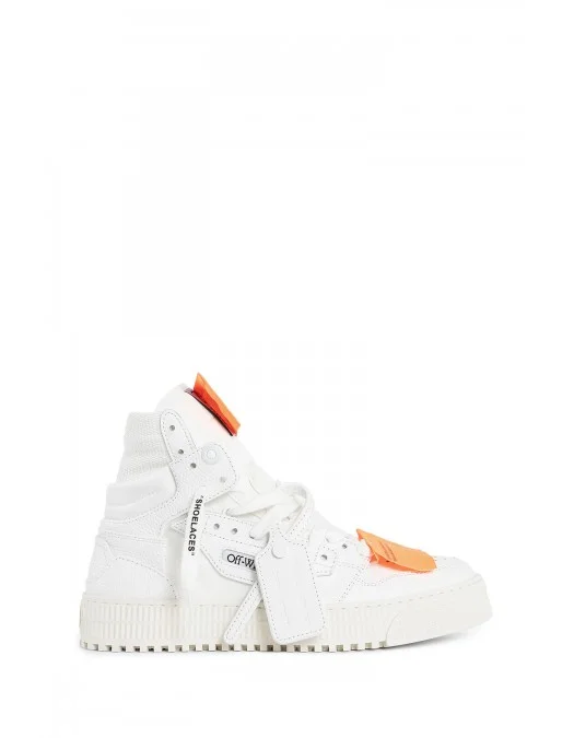 Sneakers OFF WHITE, 3.0 Off Court, Women, Orange Details, Arctic White - OWIA112C99LEA0050120