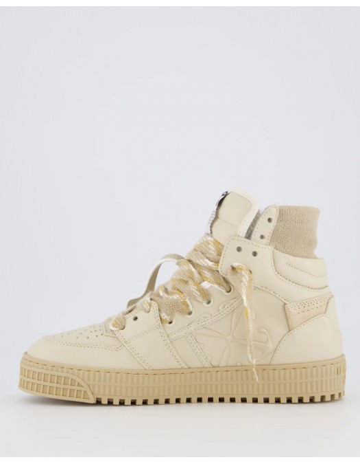 SNEAKERS OFF WHITE, 3.0 Off Court, Beige, Mustard Yellow Insert, Women - OWIA112F24LEA0026161