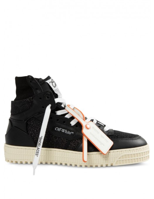 SNEAKERS OFF WHITE, 3.0 Off Court, Black Glitter, Women - OWIA112F24LEA0041010