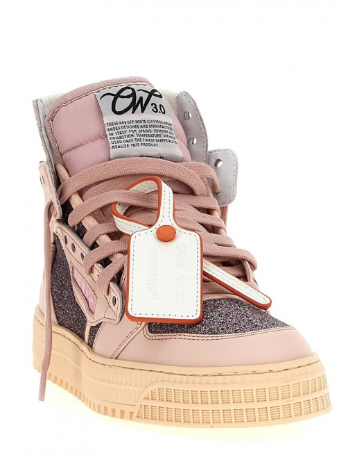 SNEAKERS OFF WHITE, 3.0 Off Court, Pink Glitter, Women - OWIA112F24LEA0043131