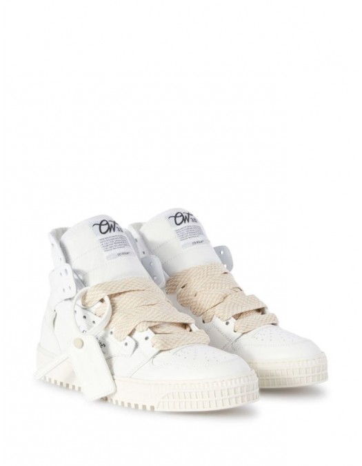 Sneakers OFF WHITE, OFF Court 3.0 Alb High Top - OMIA065S24LEA0040101