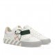 Sneakers OFF WHITE, Bumbac, White Pink Vulcanized, Tag Verde - OWIA178S22FAB0010130