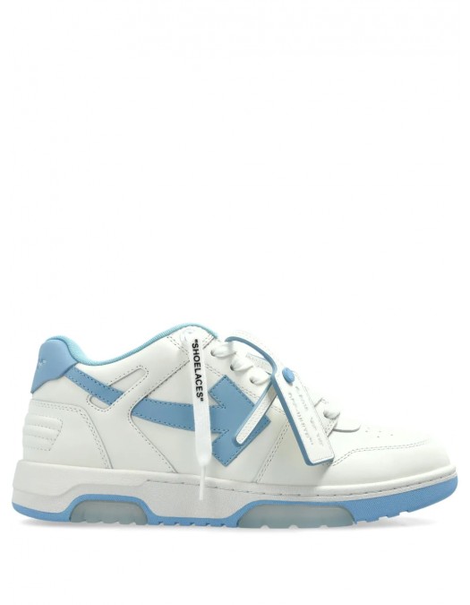 Sneakers OFF WHITE, Out Of Office, Baby Blue Leather, White - OWIA259C99LEA0180140