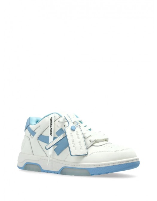 Sneakers OFF WHITE, Out Of Office, Baby Blue Leather, White - OWIA259C99LEA0180140