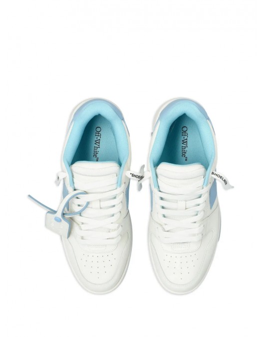 Sneakers OFF WHITE, Out Of Office, Baby Blue Leather, White - OWIA259C99LEA0180140