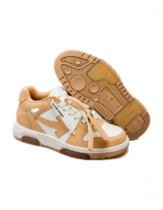 SNEAKERS OFF WHITE, Out Of Office, For Walking Beige - OWIA259F22LEA0010134
