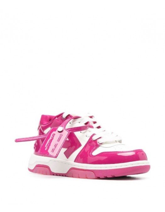 SNEAKERS OFF WHITE, Out Of Office, Patent Leather Pink - OWIA259F22LEA0050132