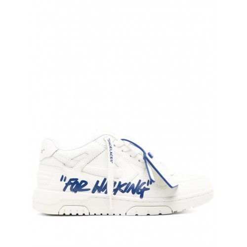 SNEAKERS OFF WHITE, Out Of Office, Electric Blue Details, Women, White SNEAKERS OFF WHITE, Out Of Office, Electric Blue Details, Women, White