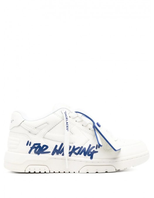 SNEAKERS OFF WHITE, Out Of Office, Electric Blue Details, Women, White - OWIA259F24LEA0060145